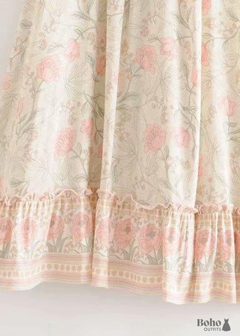 Boho Skirts in White Smoke For Women